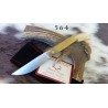 Coltello da scanno corrina in stile antico sardo, lama 9 cm, manico corno di montone